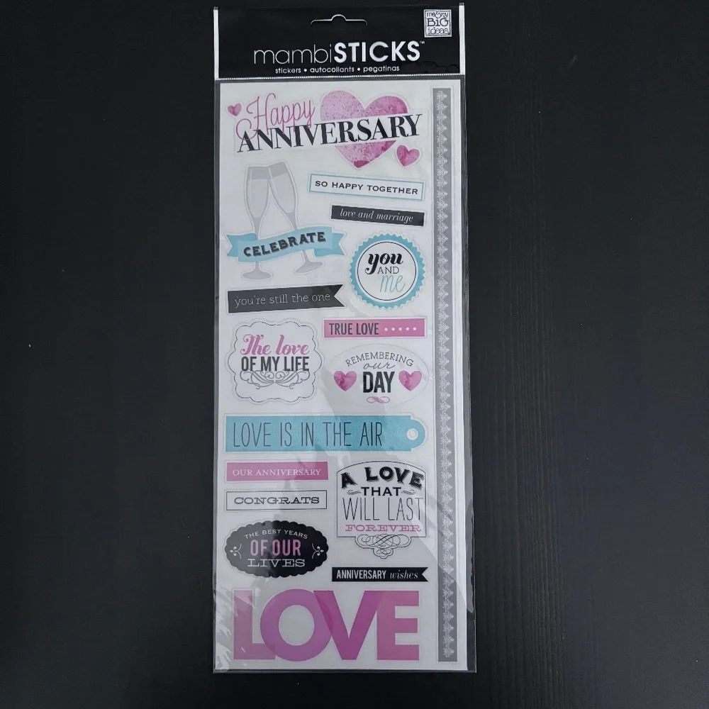 Love Themed - Scrapbooking Bundle of Paper and Stickers - Picture 5 of 7
